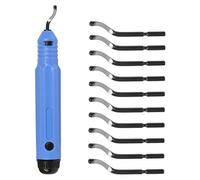 DODUOS Set di utensili per sbavatura con impugnatura in metallo con 10 lame di ricambio Lama rotante a 360 ° per stampanti 3D Metallo Plastica Alluminio Legno e acciaio inossidabile