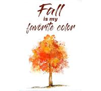 Dodurou Autumn is My Favorite Color-Autumn Leaves and Tree Garden Witchcraft Magic Art Wall Art Metal Tin Sign Poster Wall Panel 20,3 x 30,5 cm