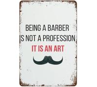 Dodurou Barbiere Shop Decor Barbiere Shop Sign Barber Shop Barber Wall s Man Cave Garage Shop Hair S Interessante Vintage latta Wall Art in The Underground Garage Parking lot of The Gym Club 20x30 cm