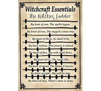 Dodurou Witchcraft Essentials, cartello vintage in latta con scritta "The Witches Lader", per casa, garage, regali, 20,3 x 30,5 cm