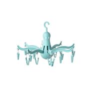 DODXIAOBEUL PRESSA Asciugatrice sospesa a forma di polpo a 8 artigli, 16 mollette, facile da piegare e posizionare, turchese