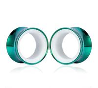 DOEARKO 2 dilatatori per orecchio, in acciaio inox 316L, a doppia svasatura, dilatatori, per donne e uomini, 2G, 6 mm, 1in / 25 mm