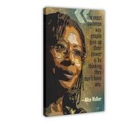 doegka Poster su tela con citazione di Alice Walker The Most Common Way, decorazione artistica da parete per soggiorno e camera da letto, 40 x 60 cm