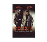 doegka Poster su tela, motivo: Donnie Blasco Crime Film, Johnny Depp e Al Pacino, decorazione per camera da letto, ufficio, camera da letto, regalo, 30 x 45 cm