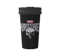 DOEMTY Tazza da caffè stampata personalizzata Marvel Punisher - Acciaio inossidabile da 500 ml, ecologico, riutilizzabile, ottimo regalo promozionale
