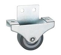 DÖNER + HELMER, 791334, Parquet di ricino, 38 x 18 mm, grigio TPE ruote