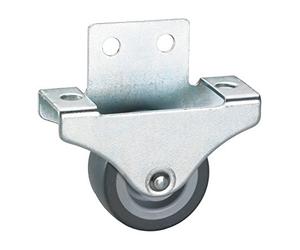 DÖNER + HELMER, 791334, Parquet di ricino, 38 x 18 mm, grigio TPE ruote