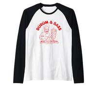Döner Kebab Durum - Tamburo e Basso DJ, Divertente Idea Regalo Maglia con Maniche Raglan