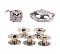 Doenfae Bobine di utensili da cucito + capsula bobina + gancio volano per macchine da cucire domestiche in stile antico