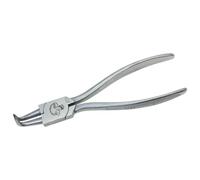 Dönges Pinza di sicurezza, lunghezza 130 mm, per diametro 3 - 10 mm, I 01 (pinza per anello di seier) DIN: 5256 D, curva, per anelli interni (fori), acciaio al cromo vanadio