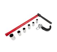 Dönges Set di chiavi per dadi per rubinetto, 13 mm, artigli SW 36 + inserti 9-17 mm, chiave per rubinetto, strumento universale, chiave per dadi e dado, attrezzi speciali
