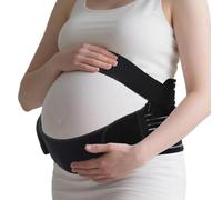 DOEOMK Cintura gravidanza donna incinta, cintura addominale supporto addominale e dorsale, per gravidanza post partum allevia il dolore, cintura lombare, donna incinta auto (nero, L)