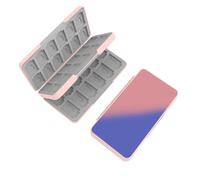 doepeBAE Custodia per Schede di Gioco, Custodie Giochi Switch, Switch Game Card Case, Scatola per Carte con Fodera in Silicone, Con 48 Slot per Cartucce di Gioco e 48 Slot per Schede SD (48K)