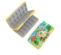 doepeBAE Custodia per Schede di Gioco, Custodie Giochi Switch, Switch Game Card Case, Scatola per Carte con Fodera in Silicone, Con 48 Slot per Cartucce di Gioco e 48 Slot per Schede SD (48L)