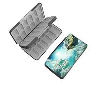 doepeBAE Custodia per Schede di Gioco, Custodie Giochi Switch, Switch Game Card Case, Scatola per Carte con Fodera in Silicone, Con 48 Slot per Cartucce di Gioco e 48 Slot per Schede SD (48F)