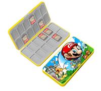 doepeBAE Custodia per Schede di Gioco, Custodie Giochi Switch, Switch Game Card Case, Scatola per Carte con Fodera in Silicone, Con 24 Slot per Cartucce di Gioco e 24 Slot per Schede SD (24B)