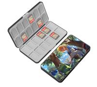 doepeBAE Custodia per Schede di Gioco, Custodie Giochi Switch, Switch Game Card Case, Scatola per Carte con Fodera in Silicone, Con 24 Slot per Cartucce di Gioco e 24 Slot per Schede SD (24G)