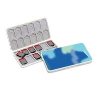 doepeBAE Custodia per Schede di Gioco, Custodie Giochi Switch, Switch Game Card Case, Scatola per Carte con Fodera in Silicone, Con 24 Slot per Cartucce di Gioco e 24 Slot per Schede SD (24J)