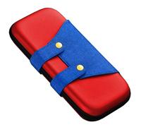 doepeBAE Custodia Switch, Custodia Rigida per NS/OLED, Cover Protettiva Rigida per Trasporto con Cinghia e Slot per Joy-Con e Accessori, Con 10 Slot per Schede di Gioco (R)