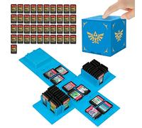 doepeBAE Porta Schede Giochi per Nintendo Switch, Capacità Extra Grande Switch Porta Carte da Gioco, 41 Slot Custodia per Giochi, Premi per Aprire Switch Porta Cartucce (Blu Z)