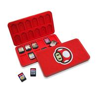 doepeBAE Porta Schede per Switch - Custodia Impermeabile per 24 Giochi + 24 MicroSD, Silicone Morbido con Chiusura Sicura, Compatta e Leggera, Organizzatore da Viaggio per Accessori Gaming (24B)