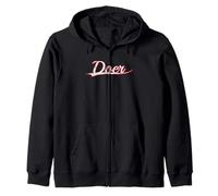 Doer Entrepreneur High Achiever Vintage Varsity Distressed Felpa con Cappuccio