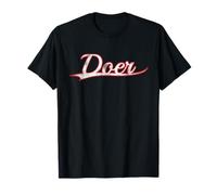 Doer Entrepreneur High Achiever Vintage Varsity Distressed Maglietta