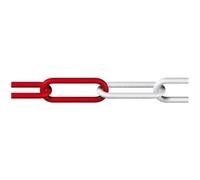 Catena chiusa Rosso Bianco Plastica dörner + helmer 138101 50 m