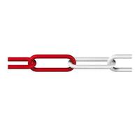 Catena chiusa Rosso Bianco Plastica dörner + helmer 138201 25 m