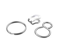 dörner + helmer 4810184 Kit accessori per catenelle in ottone nichelato 10 pz.