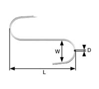 dörner + helmer 4812014 Ganci per la carne 100 mm Acciaio zincato 12 pz.
