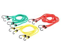 Dörner + Helmer 487350 - Set di cinghie elastiche, 6 pezzi, lunghezza 800 mm/1000 mm/1500 mm, diametro 8 mm, materiale PP, fune di tensionamento