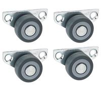 Dörner + Helmer 4ruote da parquet da 30 x 14 mm, in TPE grigio, Cuscinetti a sfera per pavimenti duri, 1 unità