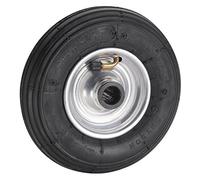Dörner + Helmer 740108 - Ruota pneumatica, 200 x 50 x 20 mm, con cerchione in acciaio, 60 mm, portata 75 kg, colore: argento, misura media