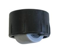 doerner + Helmer 790284 bohrsenk ruolo senza Bund, ruote diametro 15 mm, diametro foro 25 mm, Plastica, Colore Nero