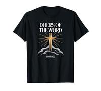Doers della Parola Giacomo 1:22 Croce Maglietta