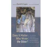 Does It Matter Who Wrote the Bible? (Copertina rigida)