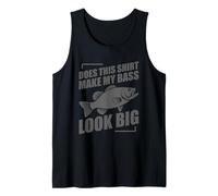 Does This Shirt Make My Bass Look Big Funny Fishing Canotta