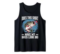 Does This Shirt Make My Bass Look Big Funny Fishing Canotta