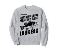 Does This Shirt Make My Bass Look Big Funny Fishing Felpa