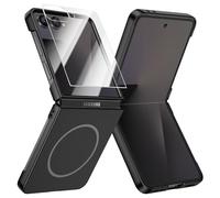 Doeshine Cover per Samsung Galaxy Z Flip 7 Mag safe, [Protezione Dello Schermo Integrata], Ultrasottile Leggero, Anti-graffio, Protettiva Hard PC Phone Custodia per Galaxy Z Flip 7 5G 2025 (Nero)