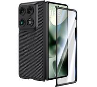 Doeshine Custodia per Motorola Razr Fold 2026 con pellicola protettiva, [compatibile con MagSafe], custodia protettiva ultra sottile antiscivolo per Moto Razr Fold 5G 2026, in fibra di carbonio