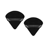 DOETYD 2 spugnette per cipria, morbide spugnette triangolari per trucco, con cinturino, riutilizzabili, per fondotinta, cipria, crema, bagnata e asciutta