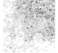 DOETYD 30 g di coriandoli a forma di stella, colore nero e oro, coriandoli da tavolo a forma di stella, 6 mm, metallizzati glitterati, per compleanni, matrimoni, feste, Halloween, decorazioni