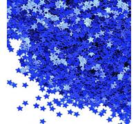 DOETYD 30 g di coriandoli a forma di stella nera e oro, coriandoli da tavolo a forma di stella, 6 mm, metallizzati glitterati, coriandoli con paillettes, per compleanni, matrimoni, feste, Halloween
