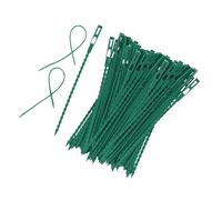 DOETYD Confezione da 200 fascette in gomma resistente per piante da giardino, 17,2 cm, per piante rampicanti, per interni ed esterni, verde