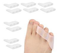 DOETYD Separatore per dita dei piedi del mignolo, distanziatori e correttori in gel per alluce valgo, dita dei piedi sovrapposte, dita arricciate, stretching e sollievo dal dolore, in silicone