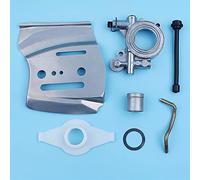 DOFABI Kit linea ingranaggio a vite senza fine piastra pompa olio, for Husqvarna, 385 390 372 XP 365 371 362 570 575 576XP Parte di ricambio for motosega 537046601 5035213-01 5037561-02 Gruppo pompa o