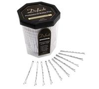 Dofash - Spille lunghe da 5 cm, in argento, per forcine spesse per capelli da donna, mini forcine da bobby per capelli grandi, confezione grande, colore: grigio, bianco, 260 pezzi