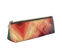 DOFFO Arte astratta stampata carino astuccio estetico astuccio speciale portapenne piccolo astuccio per matite durevole astuccio con cerniera per donne ufficio lavoro e studio, bianco, Taglia unica